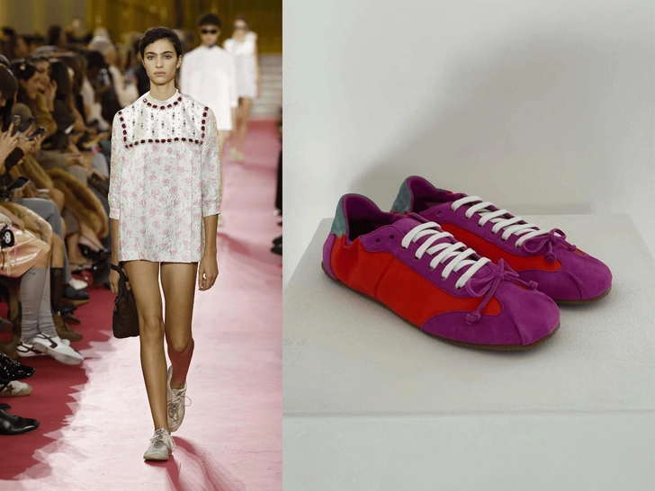 Miu Miu обвиняют в плагиате дизайна знаменитых кроссовок Ballerinas | marieclaire.ru