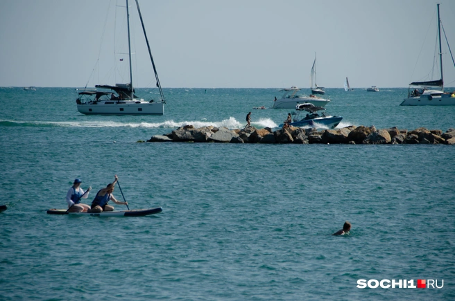 Море в Сочи всё еще +22 градуса, и это теплей, чем на других курортах России | Источник: Оксана Витязь / SOCHI1.RU