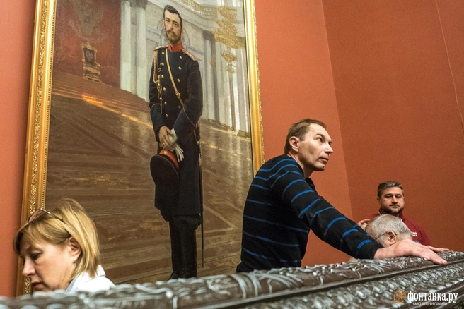 Илья Репин «Портрет Николая II» в Русском государственном музее в Санкт-Петербурге | Источник: Михаил Огнев / «Фонтанка.ру»
