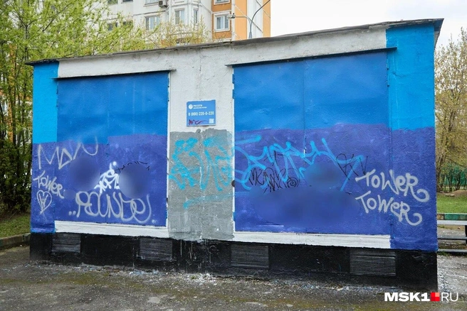 Наш фоторедактор потратил немало рабочего времени, чтобы замазать всю запрещенную символику | Источник: Дмитрий Толстошеев / MSK1.RU