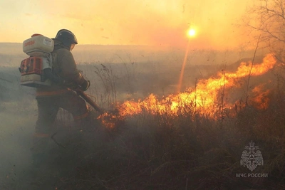 В Хакасии за сутки произошло 19 пожаров
