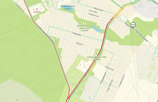Пробка в этом месте собирается практически каждый день | Источник: 2ГИС