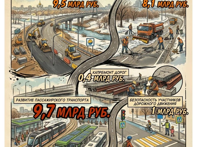 Проект трехлетнего бюджета на развитие городского транспорта и дорог. | Источник: Полина Авдошина / 161.RU