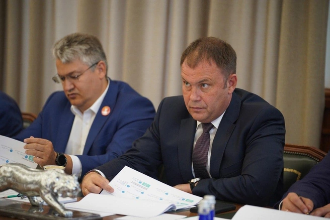 Глава региона встретился с гендиректором ресурсоснабжающей организации | Источник: пресс-служба «Россети»