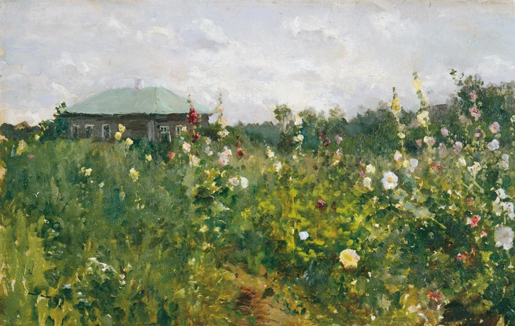 Константин Коровин. «Мальвы в Саратовской губернии». 1889 | Источник: Пресс-служба выставки