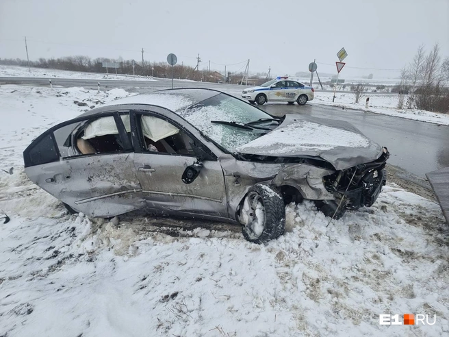 Повреждения Hyundai оказались фатальными. Эксперт сделал вывод, что восстанавливать машину нет смысла | Источник: читатель E1.RU