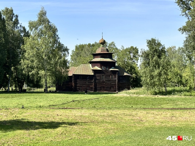 Церковь Ильи Пророка из села Верхний Березовец. Дата постройки неизвестна, примерно XVI–XVIII веков | Источник: Юлия Король / 45.RU