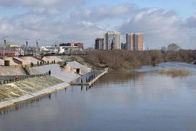 Паводок в Курганской области: уровень воды выше 2 метров