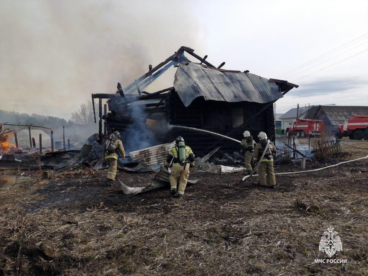 В Прикамье на пожаре погибли четверо человек