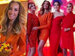 «Огненный» зал, фаер-шоу и красный дресс-код: Ольга Бузова собрала подруг на девичнике в Москве