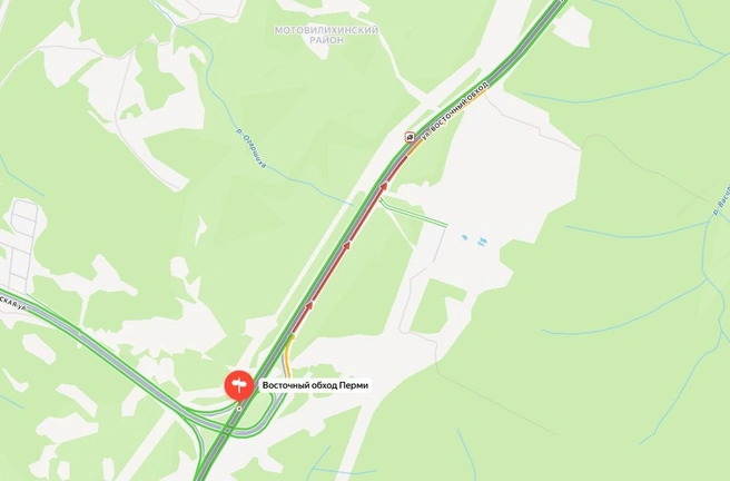 Авария произошла около 13:00 | Источник: yandex.ru / maps