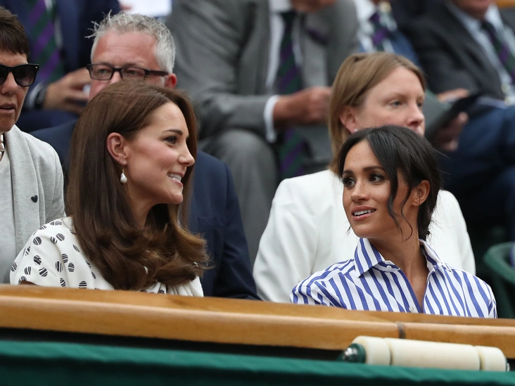 Герцогиня Кэтрин и герцогиня Меган на Уимблдоне, 14 июля 2018