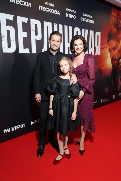 Дмитрий Пристансков, Анна Пескова и дочь Анастасия