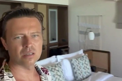 Prokhor Shalyapin Shivers from Cold on the Maldives