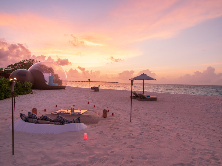 Дом под звездным небом: стеклянная палатка в отеле на Мальдивах (фото 4)