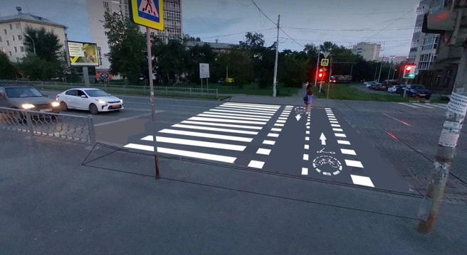 А можно нанести разметку и развести потоки пешеходов и самокатчиков | Источник: Владимир Злоказов