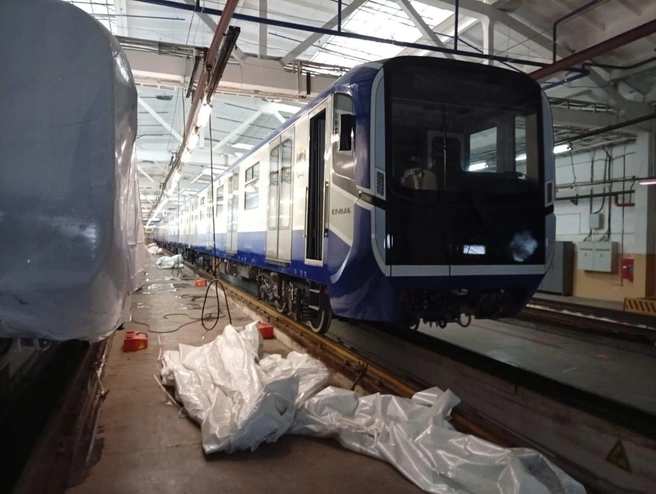 Все пять вагонов выйдут на линию в начале следующего года | Источник: «Новосибирский метрополитен» / t.me