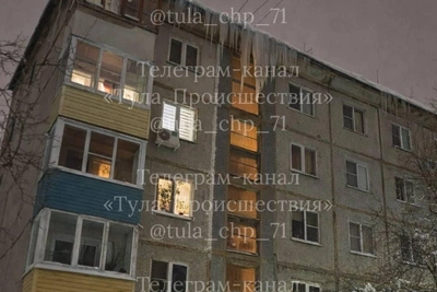 Прокуратура проверяет падение сосульки в Туле