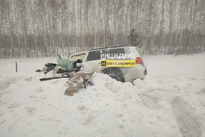 Внедорожник вылетел в кювет на Северном объезде