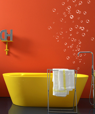 Топ-10: ванная комната в оранжевом цвете