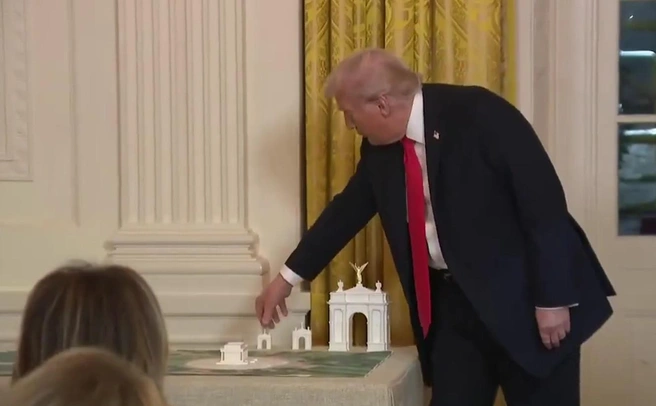 CNN: Трамп одобрил проект самой высокой в мире триумфальной арки у Арлингтонского моста | Источник: ARC El Paso / YouTube
