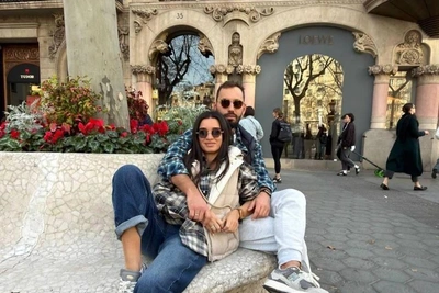 Ксения Бородина и муж Николай Сердюков в Париже