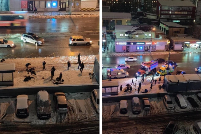 «Я подумала: „Что он вытворяет?“»: «Фольксваген» влетел в пассажиров, которые ждали автобус — хроника | Источник: 2ГИС / Vlad Av