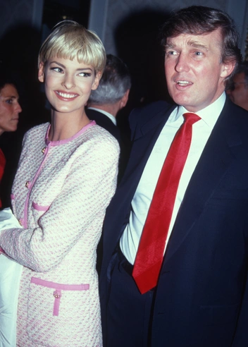 Линда Евангелиста и Дональд Трамп, 1991 год