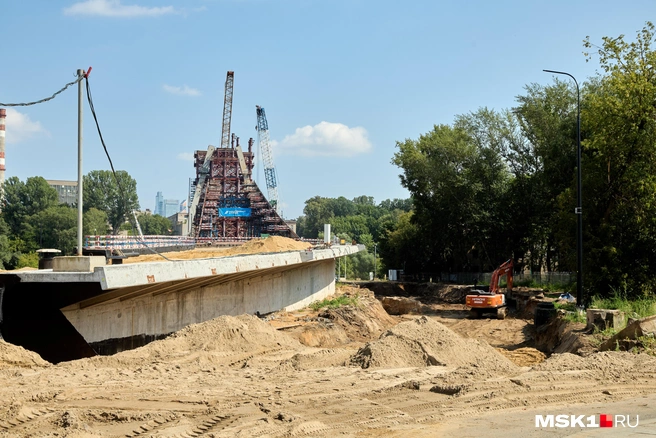 Будущая развязка под мостом-парусом | Источник: Дмитрий Толстошеев / MSK1.RU