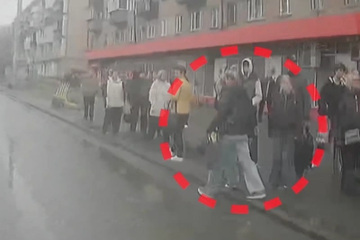 Видео момента аварии с автобусом в Челябинске