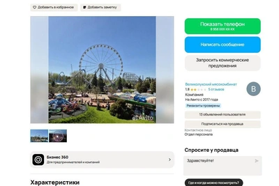 Ferris Wheel from Divny Ostrov Listed for Sale on Avito