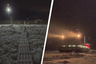 Russians React to Viral Video of Pedestrian Ice Crossing in Arkhangelsk