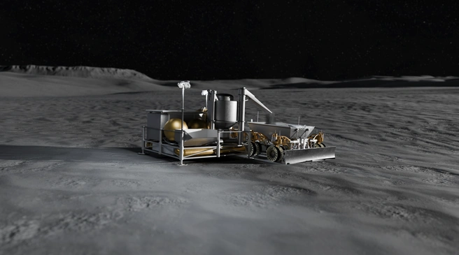 система обработки лунного реголита | Источник: NASA