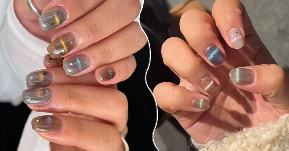 Графичная кошка: трендовый маникюр из Азии для зимних корпоративов