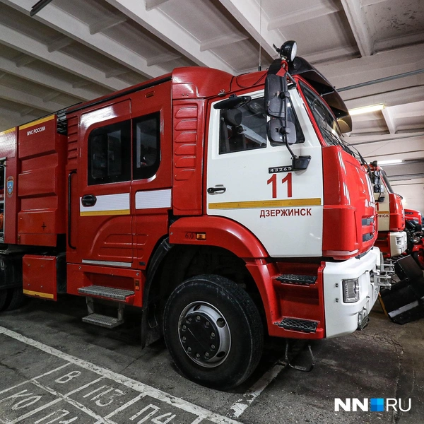 Одна из пожарных машин при части | Источник: Наталья Бурухина / NN.RU