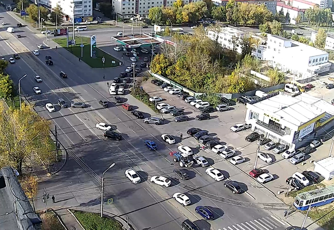 Обстановка на Губайдуллина&nbsp;— время 10:07 | Источник: maps.ufanet.ru