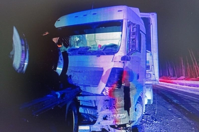 ДТП с двумя фурами произошло в Забайкалье