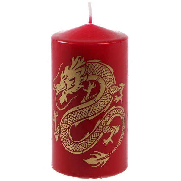 Свеча столб с накаткой «Символ года Дракон», Kukina Raffinata