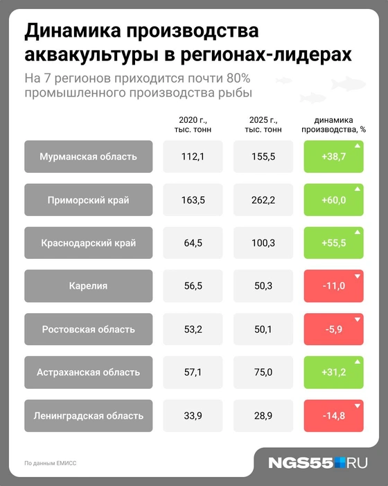 Почти в половине регионов-лидеров за пять лет объемы производства снизились | Источник: Евгения Бикунова / Городские медиа 