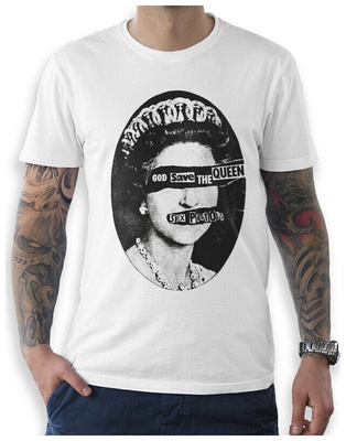 Sex Pistols — God Save the Queen, футболка мужская белая