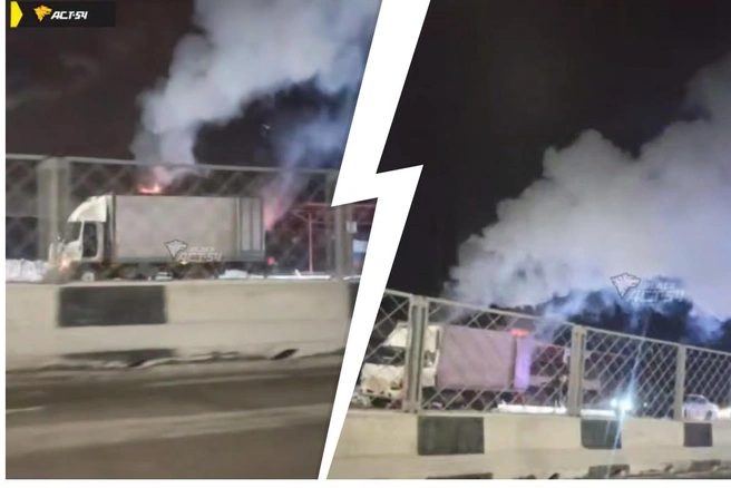 На месте работают сотрудники ДПС и скорая помощь | Источник: «АСТ-54 Black» / Телеграм