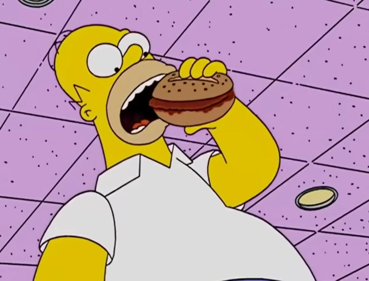 бургер, Симпсоны, Simpsons  | Источник: мульсериал «Симпсоны» / The Simpsons (1989-…)