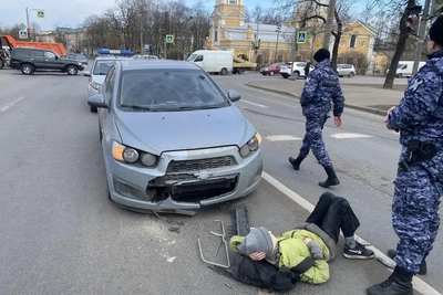 Мальчик упал под автомобиль на зебре в Красном Селе