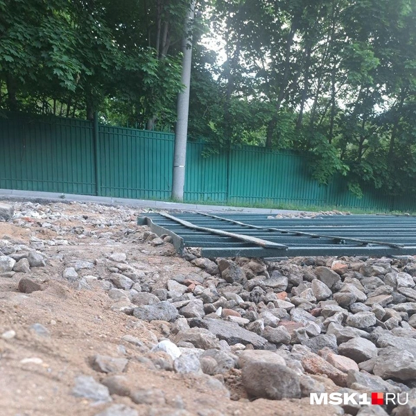 Защитники парка считают, что новый забор в 7 метрах от берега установили незаконно | Источник: Арина Майорова / MSK1.RU