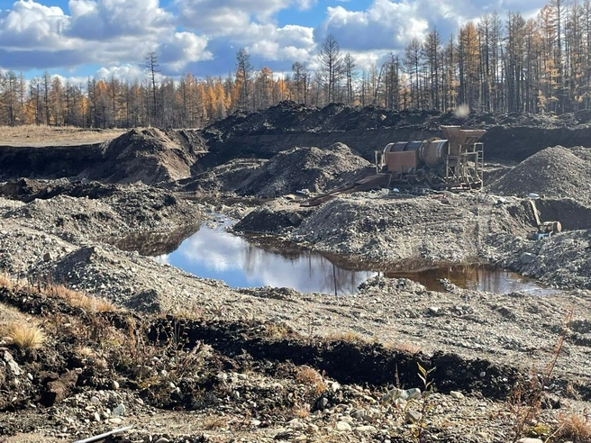 Место, где добыли шлиховое золото | Источник: МВД Медиа / mvdmedia.ru
