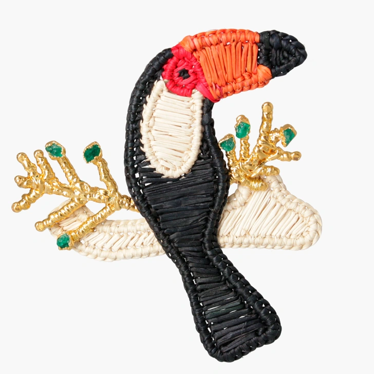 Брошь Emerald Toucan Pin.