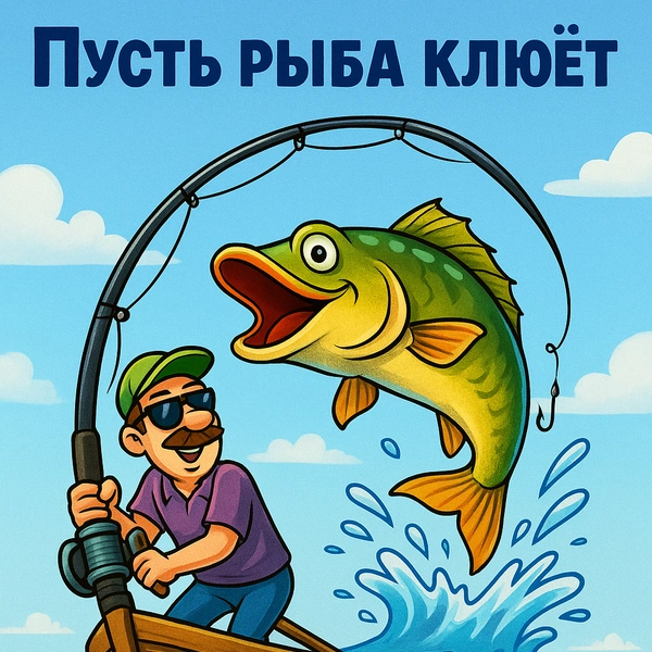 День Рыбака: открытки близким, смешные открытки, открытки другу на день рыбака, открытки на день рыбака, рыбак | Источник: theDay/DALL-E