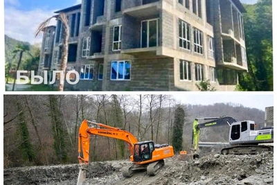 Два незаконных многоквартирных дома снесены в Сочи