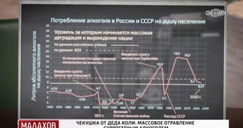 А вот как выглядит статистика потребления алкоголя в России