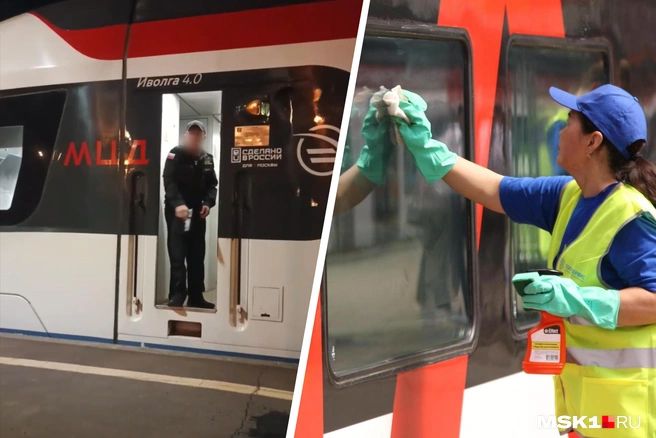 Охранник отпугнул вандалов выстрелом из пистолета | Источник: «МЦД-5 | Павелецкое/Ярославское направление» / T.me, Татьяна Спиридонова / MSK1.RU